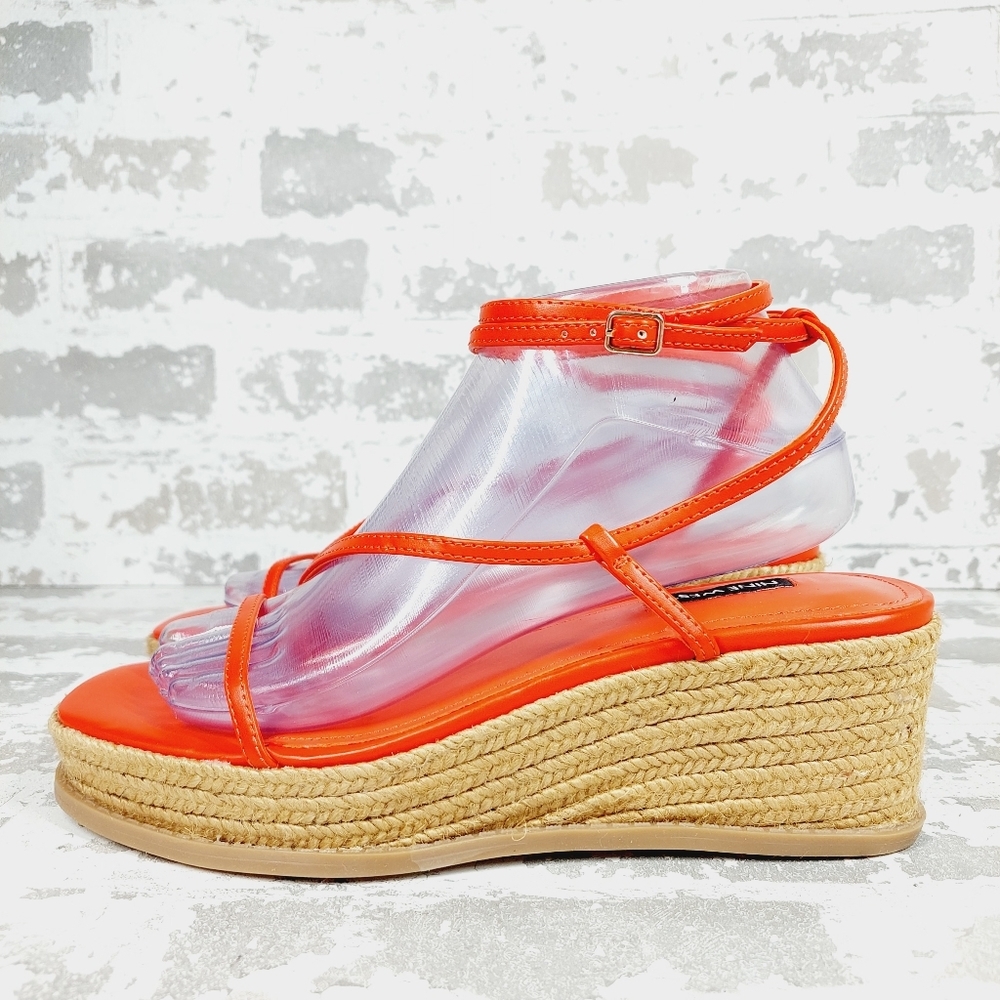 New Nine West Womens ALEXX3 Strappy Platform Casual Wedge Sandals Shoes M803